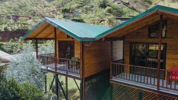 Cabaña clásica, vistas a la montaña | Terraza o patio