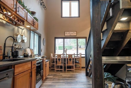 Interior. The Driftless Blue Villa | Hot Tub & Fireplace | Close to Downtown