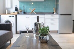 Design-Apartment, barrierefrei, mit Bad (Le Lagon) | Gemeinschaftsküche