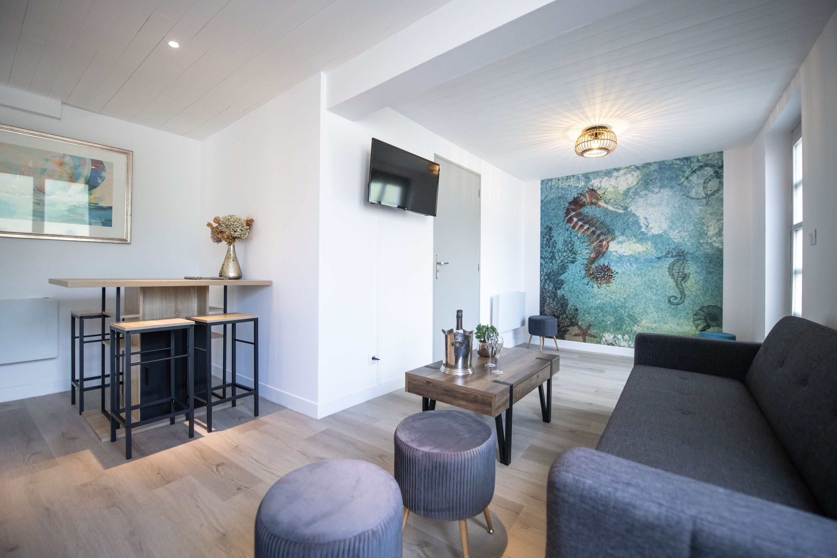 Design Apartment, Accessible, Ensuite (Le Lagon) | Lounge