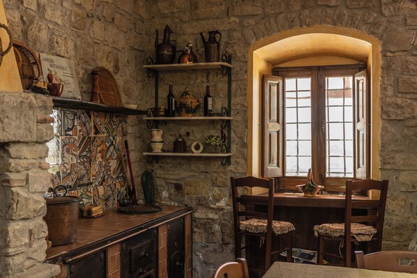 Villa, vue piscine | Cuisine privée