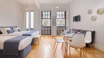 Blackout curtains, soundproofing, iron/ironing board, free WiFi