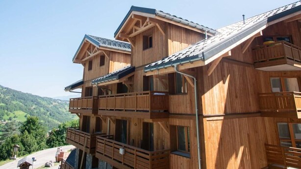 Exterior - 15m from ski slopes, 1st floor, view mountain, balcony, tv, ski locker, 49m², Valmorel (Valmorel)