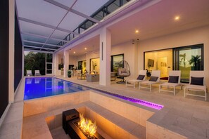 A heated pool