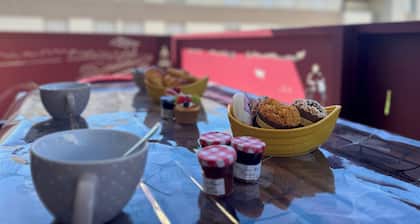 Coeur de Camargue : terrasse et plage à pied au centre