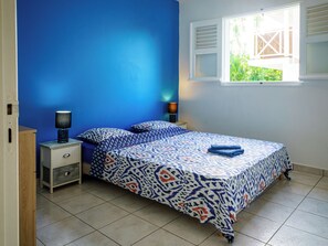 3 bedrooms, iron/ironing board, travel cot, WiFi