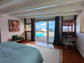 4 bedrooms, iron/ironing board, free WiFi, bed sheets - Villa Rêve leeward, facing the sunset (Bouillante)