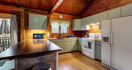 Cozy Retreat with Spacious Deck, Firepit, and Outdoor Adventures Nearby