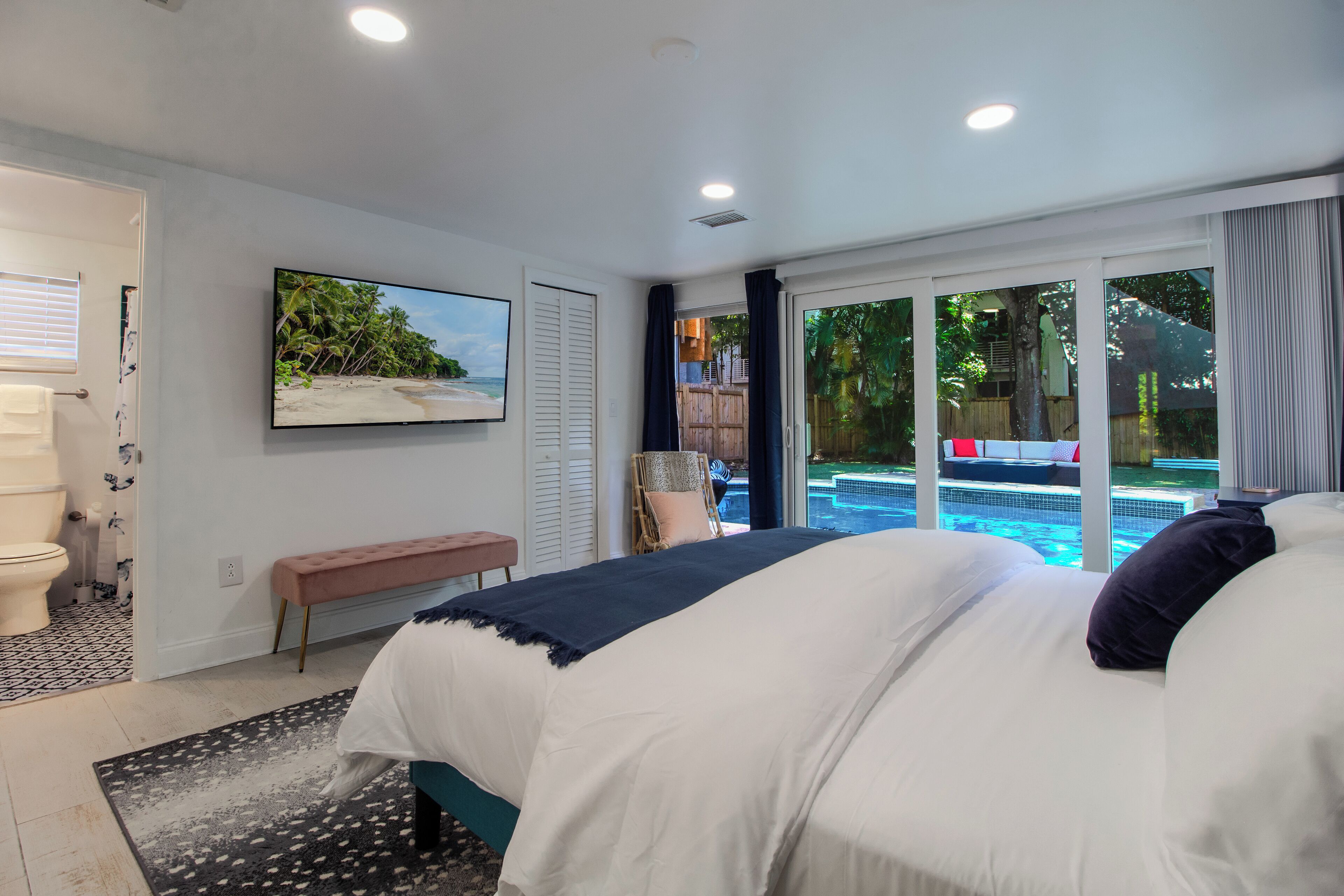 4 多间卧室、熨斗/熨衣板、WiFi、床单