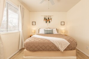 2 bedrooms, iron/ironing board, travel crib, WiFi