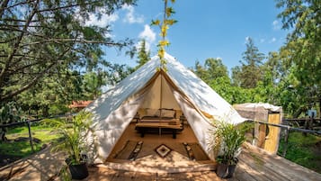 Deluxe Tent, 1 Queen Bed, Garden View | 2 bedrooms, in-room safe, free WiFi