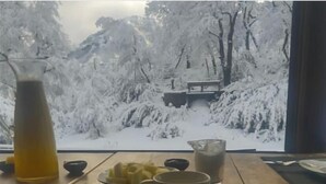 Een eettafel met een karaf, borden, een kop en bestek.