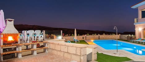 A heated pool