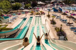 Pool - ZEcamping 3* toboggans club enfant locatif clim 28m2 6 pers (Saint-Julien-en-Born)