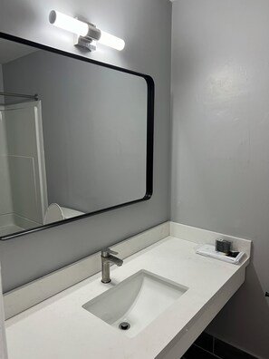 Towels, soap, toilet paper