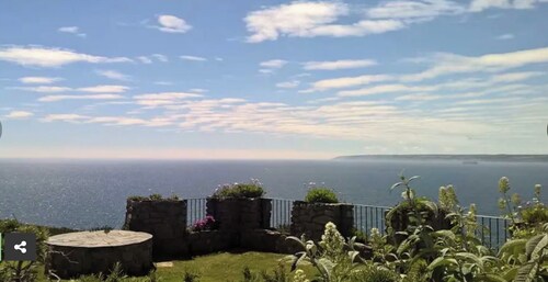 Luxury castle apartment on the Cornish south coast with epic sea views. 