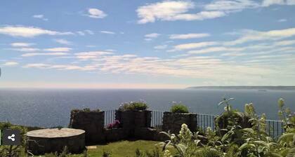 Luxury castle apartment on the Cornish south coast with epic sea views.