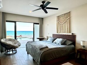 3 bedrooms, iron/ironing board, WiFi, bed sheets - Cozy apartment w/3bedrooms Oceanfront WiFi

 (Isla Mujeres)