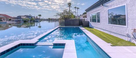 A heated pool
