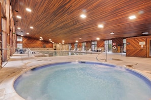 Indoor spa tub