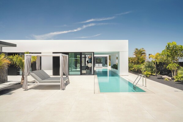 A heated pool