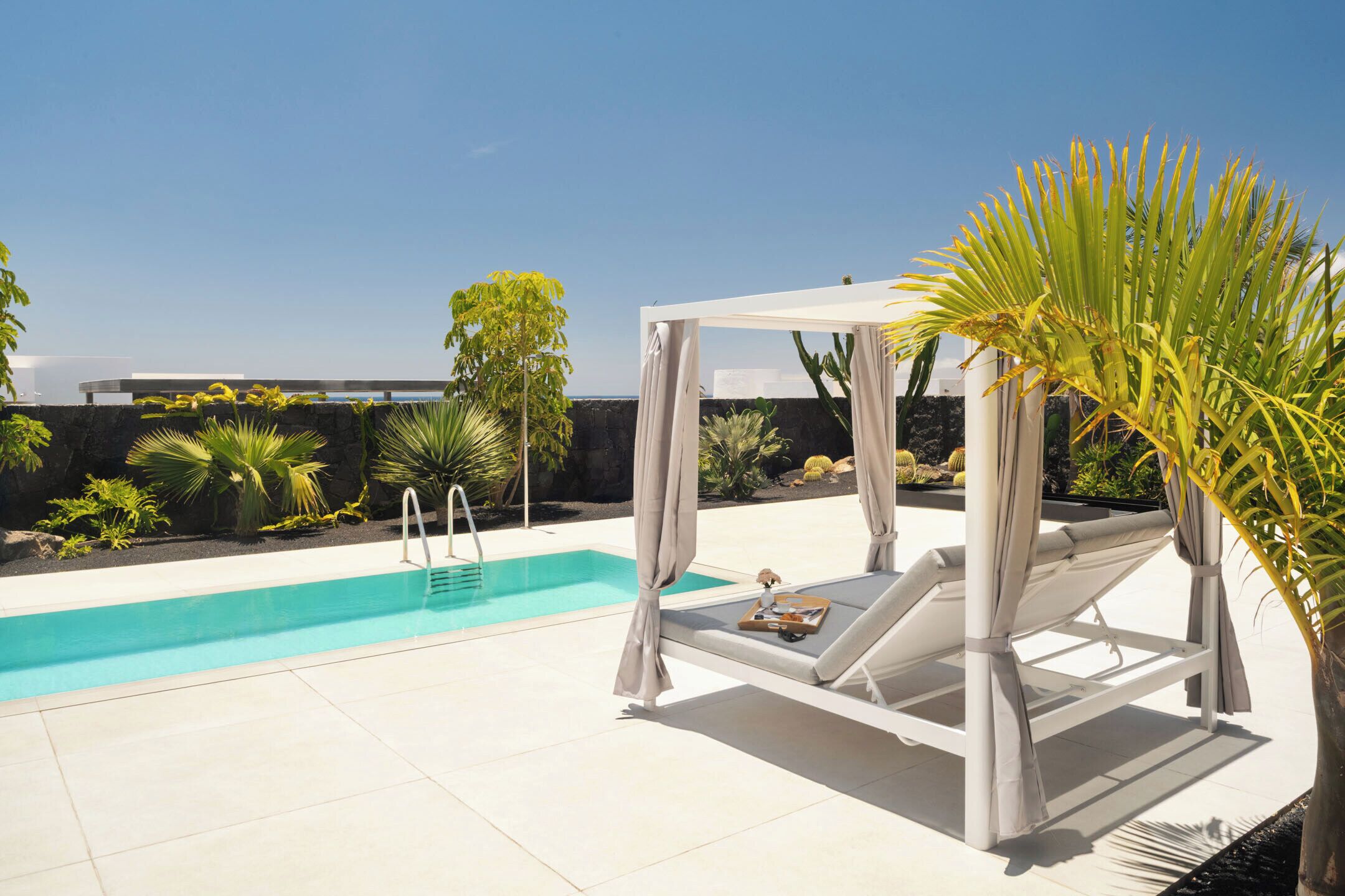 A heated pool