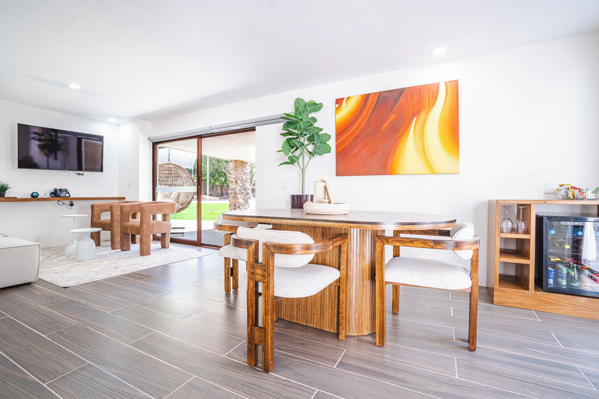 豪華單棟房屋, 花園景 | 飯廳