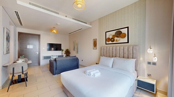 1 室のベッドルーム、アイロン / アイロン台、WiFi、ベッドシーツ