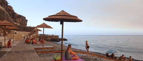 On the beach