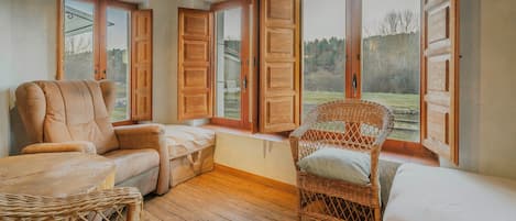 Fireplace, DVD player