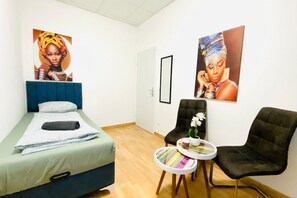 1 quarto, roupa de cama