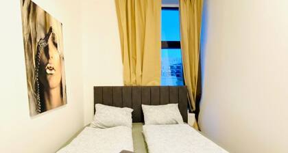 This cozy room in a shared apartment is designed for comfort and practicality, m