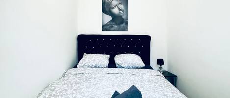 2 bedrooms, bed sheets