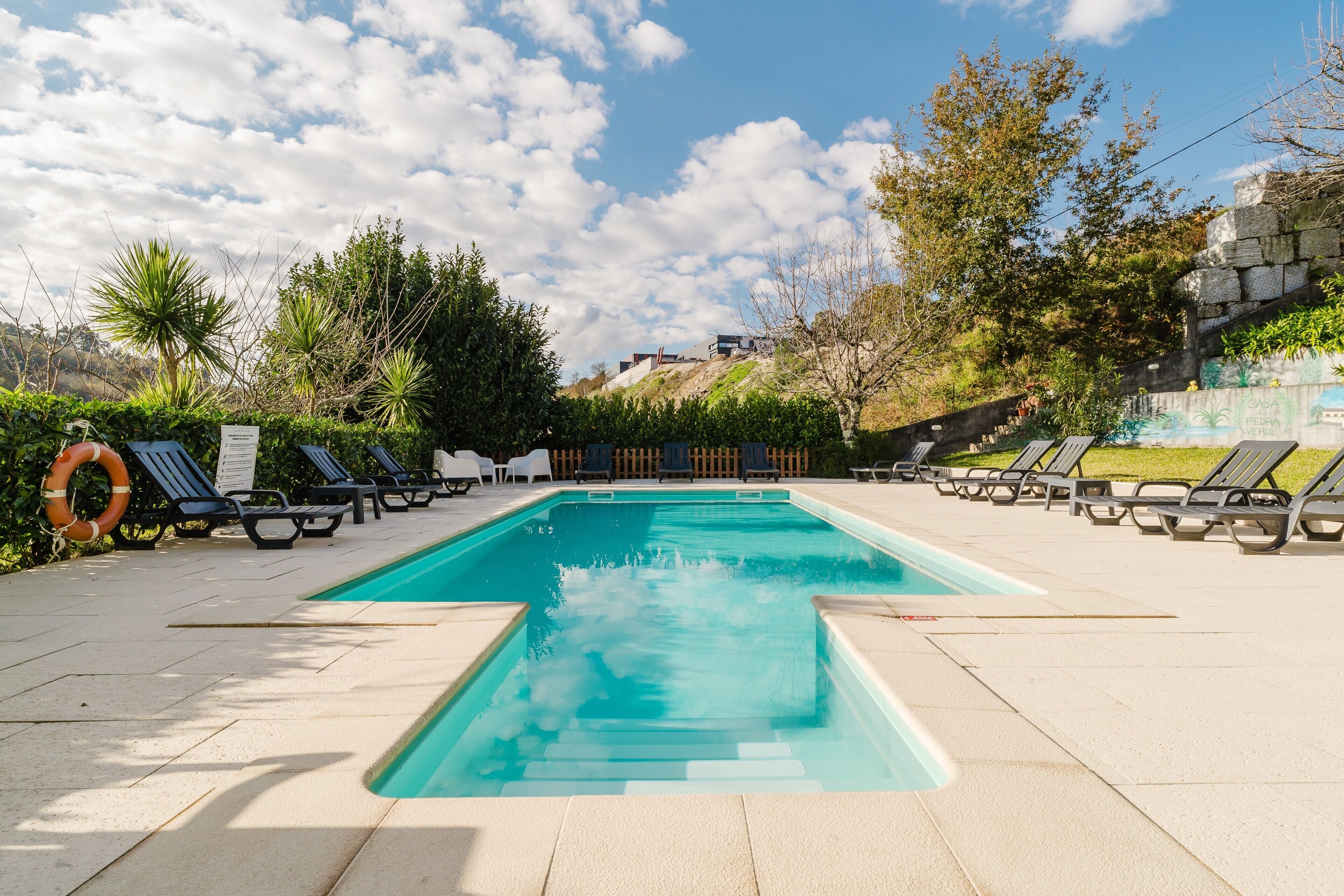 Una piscina riscaldata