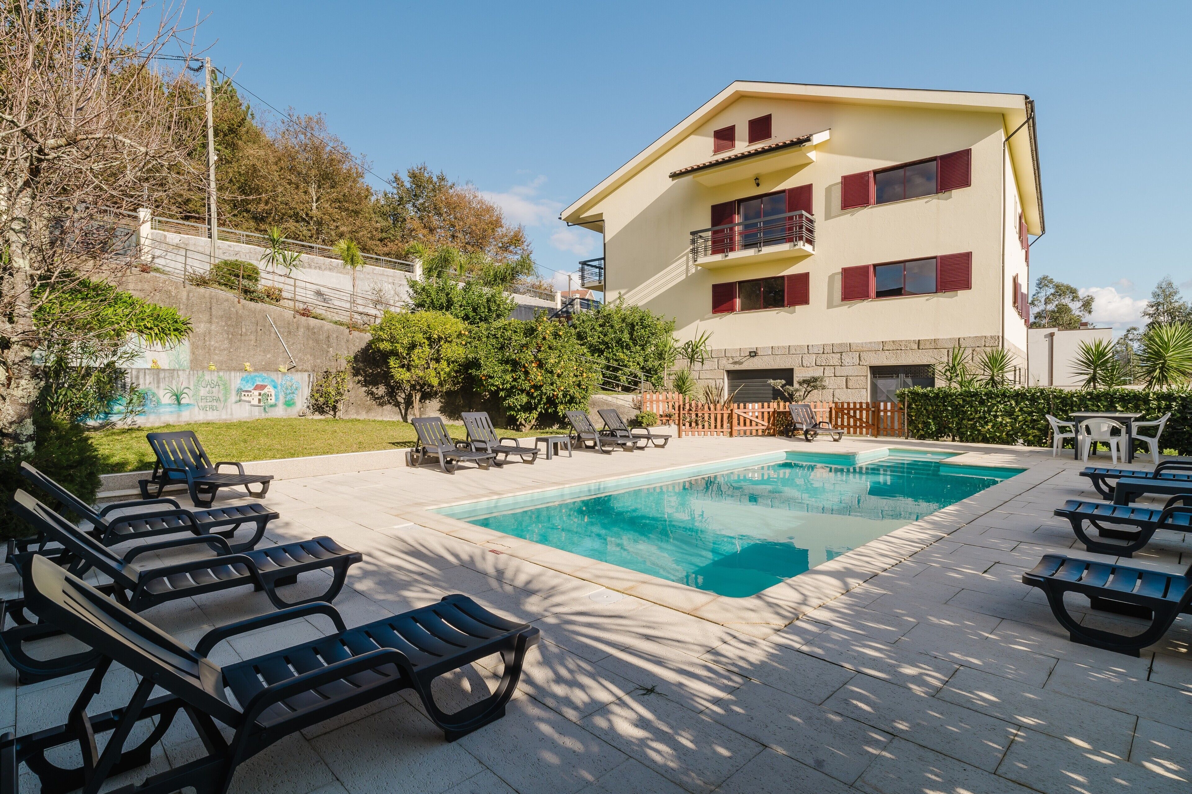 Una piscina riscaldata