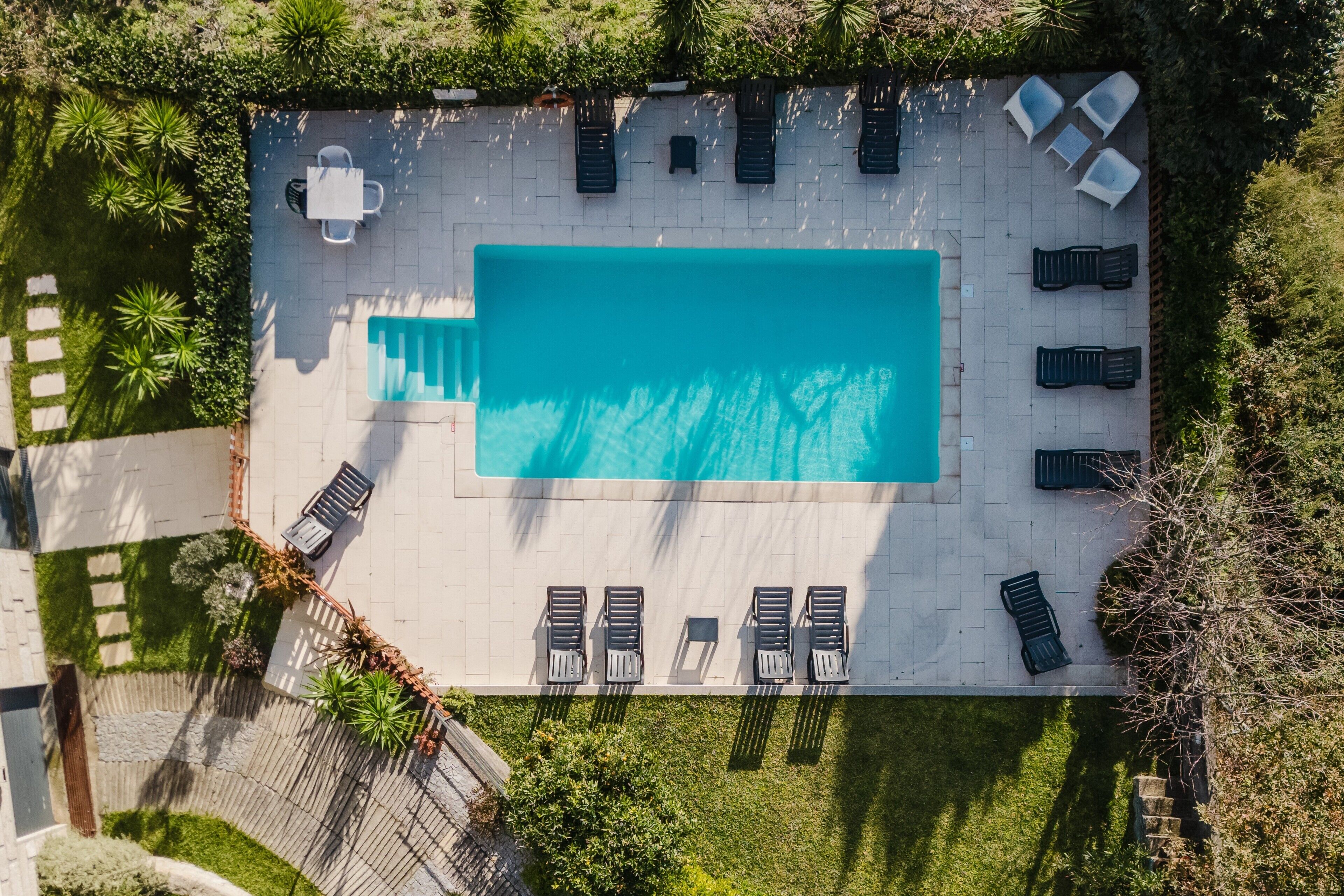 A heated pool