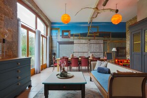 Interior - Holiday Home 'Gite La Grange 6 Personnes' with Shared Pool, Private Terrace and Wi-Fi (Prat)