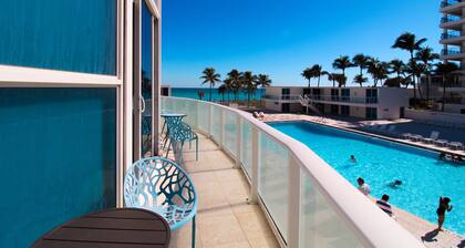 Castle L5 Oceanview Double-loft with pool, beach access, gym. tennis, free parking!