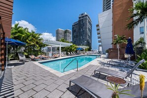 A heated pool
