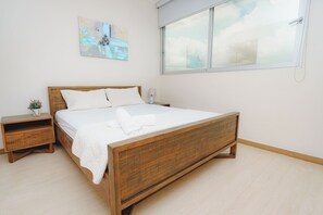 2 slaapkamers, een strijkplank/strijkijzer, wifi, beddengoed