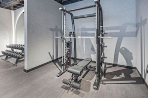 Fitness facility - Sleek Brand New Studio in Loci Residence JVC (Dubai)