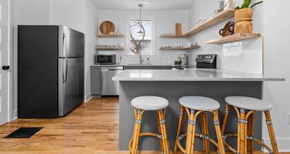 Modern Farmhouse Flat with Brewery Next Door!