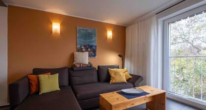 Ferienwohnung 'Baumblick' mit Gemeinschaftsterrasse und Wi-Fi