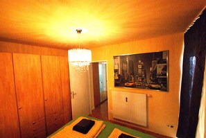 2 habitaciones, tabla de planchar con plancha y wifi gratis