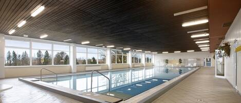 Indoor pool, a heated pool