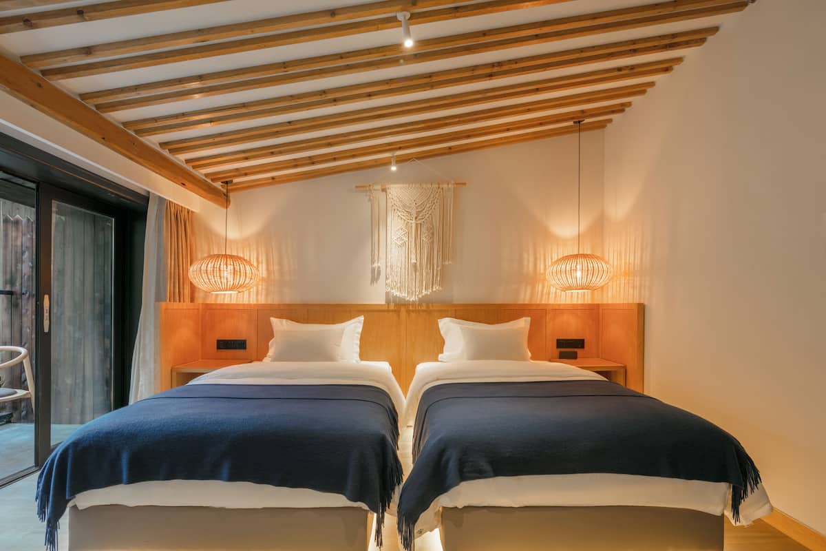 Standaard Twin kamer, uitzicht op bergen | Gratis wifi