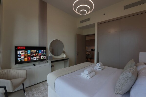 1 chambre, fer et planche à repasser, Wi-Fi, literie fournie