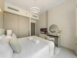 1 bedroom, iron/ironing board, travel crib, WiFi