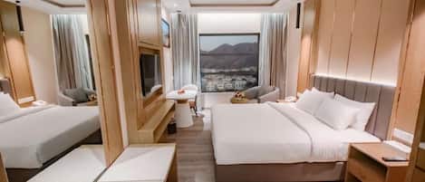 Basic Double Room, Mountain View | 1 bedroom, in-room safe, desk, iron/ironing board