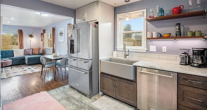 Funky Home with Hot Tub, Backyard, Fire Pit